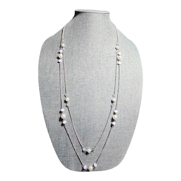 Lunar Elegance Layered Necklace (NWOT) - Picture 1 of 9